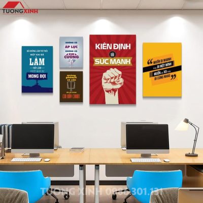 Tranh động lực slogan truyền cảm hứng trang trí văn phòng